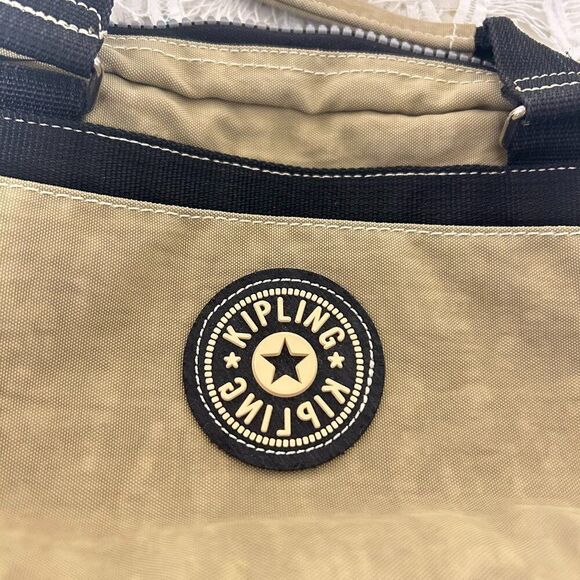 Kipling Mini Y2K Handbag Olive Green & Black - Picture 4 of 14
